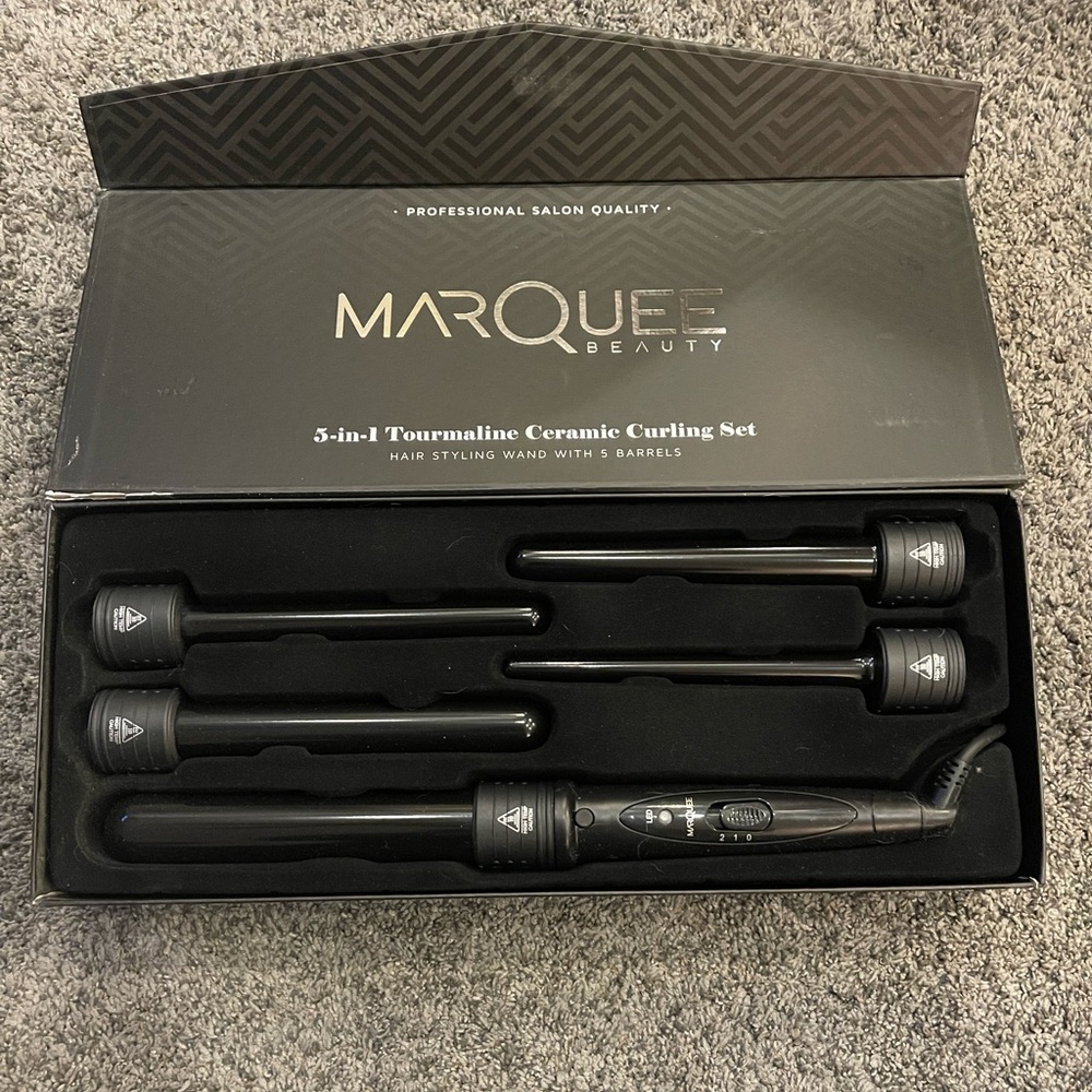 5-in-1 tourmaline ceramic curling set